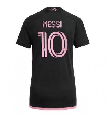 Maillot de foot Inter Miami Lionel Messi #10 Extérieur Femmes 2023-24 Manches Courte